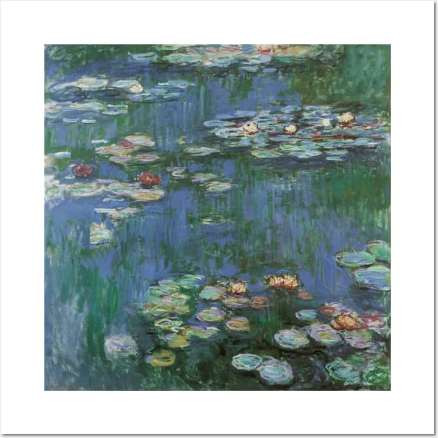 Waterlilies by Claude Monet Wall Art by MasterpieceCafe